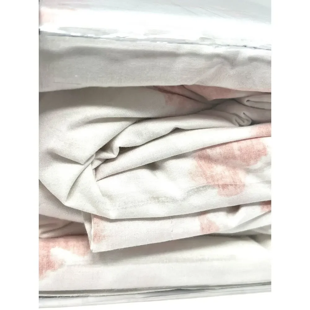 Lauren Ralph Lauren Anya BLUSH Pink Floral Queen Duvet Cover Set COVER AND SHAMS